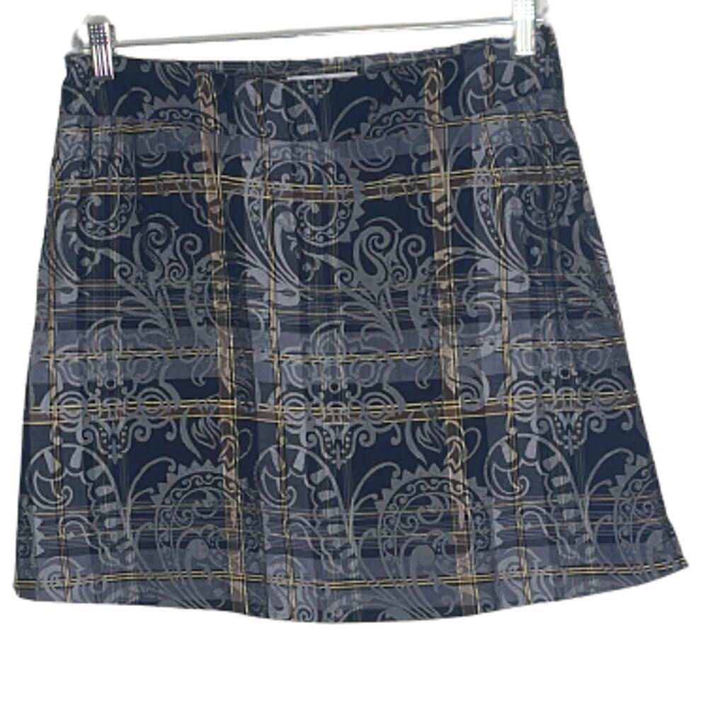 BUGATCHI MULTICOLOR PAISLEY‎ SKORT SIZE 10 GOLF